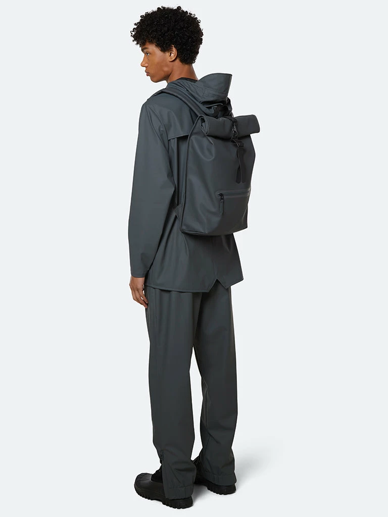 Rolltop Rucksack- Slate 5 Rolltop Rucksack- Slate - Image 5