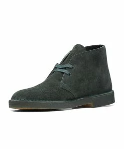 Desert Boot- Dark Green Hairy Suede -Denim Elegant shop 26168535 W 4