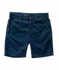 Twill Bermuda Shorts- Navy