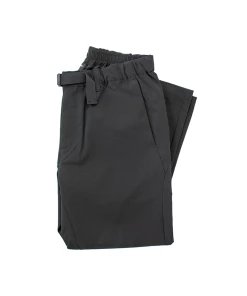 Double Cloth Stretch Pants- Black