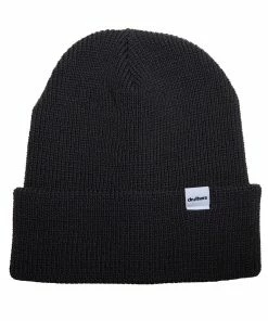 Cardigan Knit Beanie- Washed Black