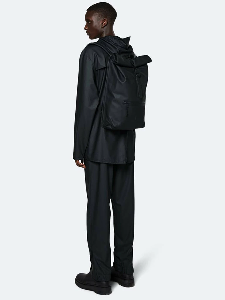 Rolltop Rucksack- Black 5 Rolltop Rucksack- Black - Image 5