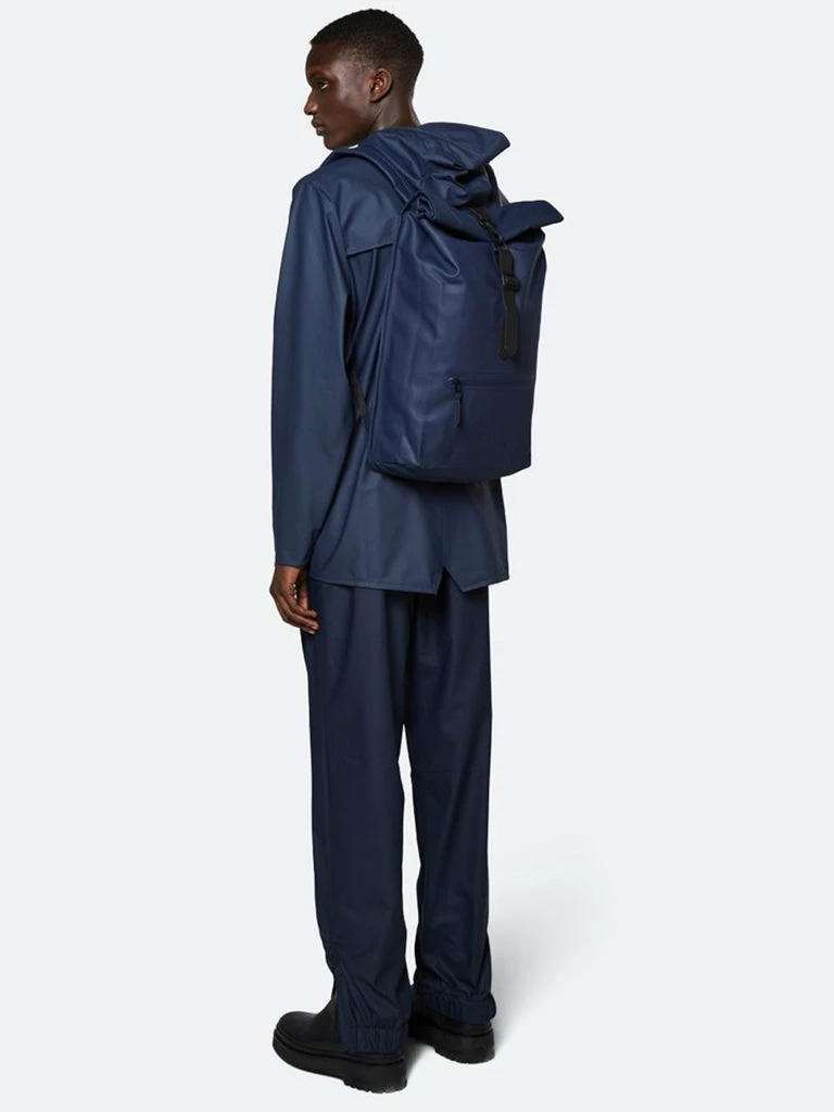 Rolltop Rucksack- Blue 5 Rolltop Rucksack- Blue - Image 5