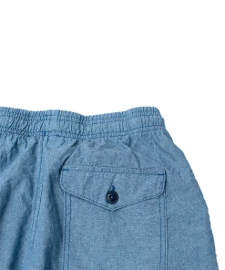 Light Twill Easy Short- Indigo Chambray -Denim Elegant shop SKU c 3