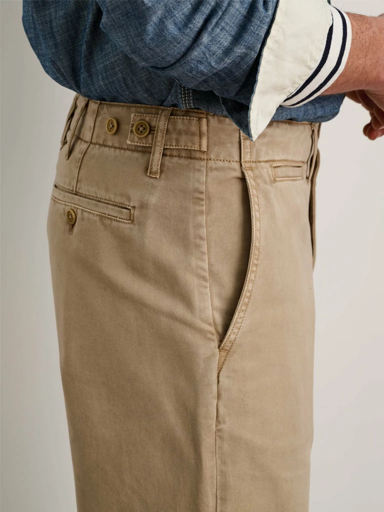 Straight Leg Pant In Vintage Wash- Faded Khaki 5 Straight Leg Pant In Vintage Wash- Faded Khaki - Image 5