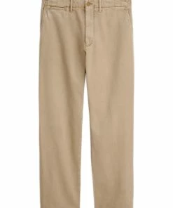 Straight Leg Pant In Vintage Wash- Faded Khaki