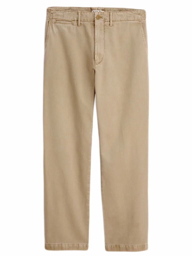 Straight Leg Pant In Vintage Wash- Faded Khaki 1 Straight Leg Pant In Vintage Wash- Faded Khaki