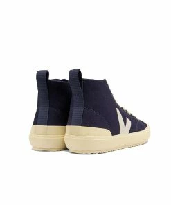 Nova Canvas High- Nautico/Butter Sole -Denim Elegant shop VEJA NT012197 back