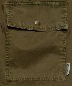 Lippman Shorts- Olive -Denim Elegant shop pfm722154119007 04